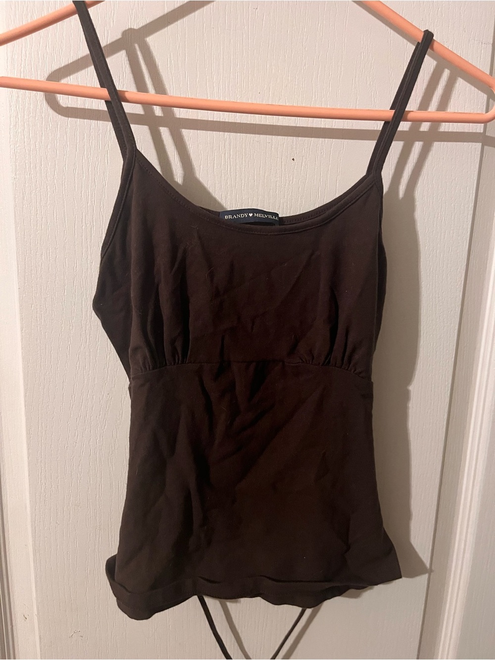 Brandy Melville Brown Spaghetti Strap Tank Top